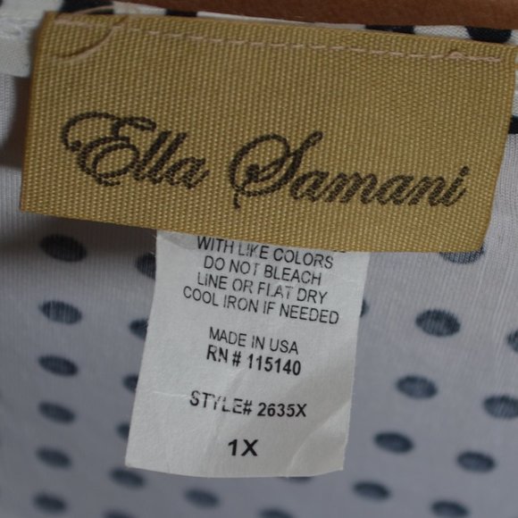 Ella Samani Polka Dot Maxi Dress PLUS SIZE - Picture 9 of 10